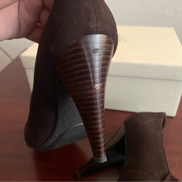 Coach Andra Brown Chocolate Oxford Pumps Booties - Picture 7 of 12